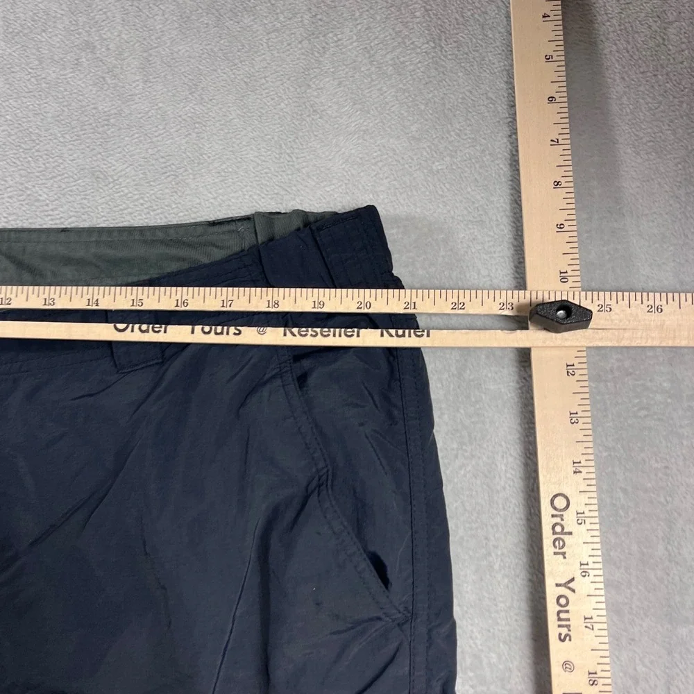 Columbia Mens 42x30 Convertible Cargo Pants Black Hiking Outdoor Zip Off Shorts